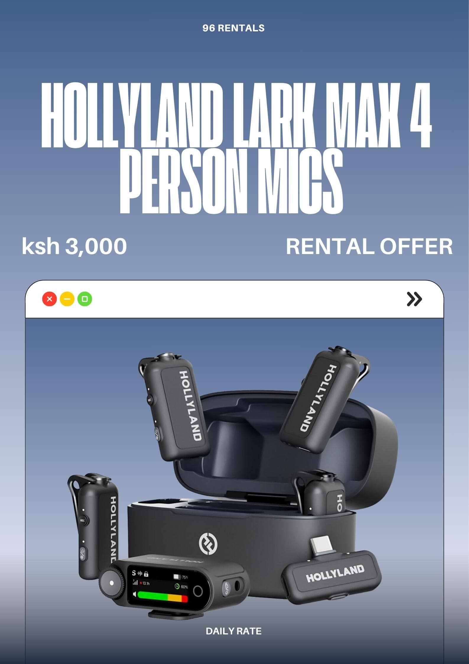 Hollyland Lark Max 4 Person Mics