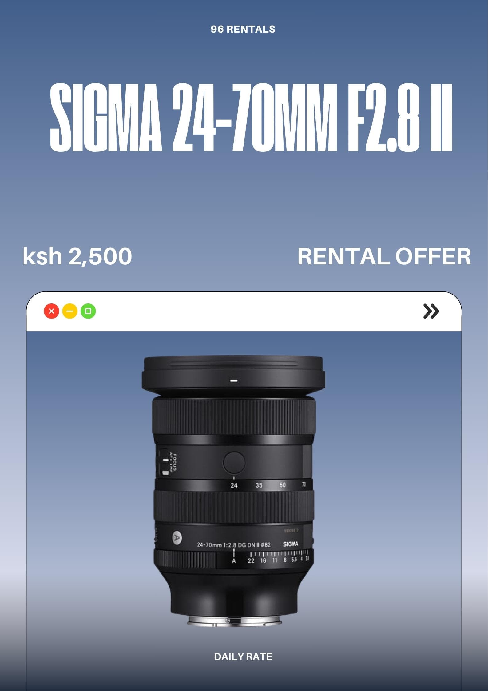 Sigma 24-70mm f2.8 II